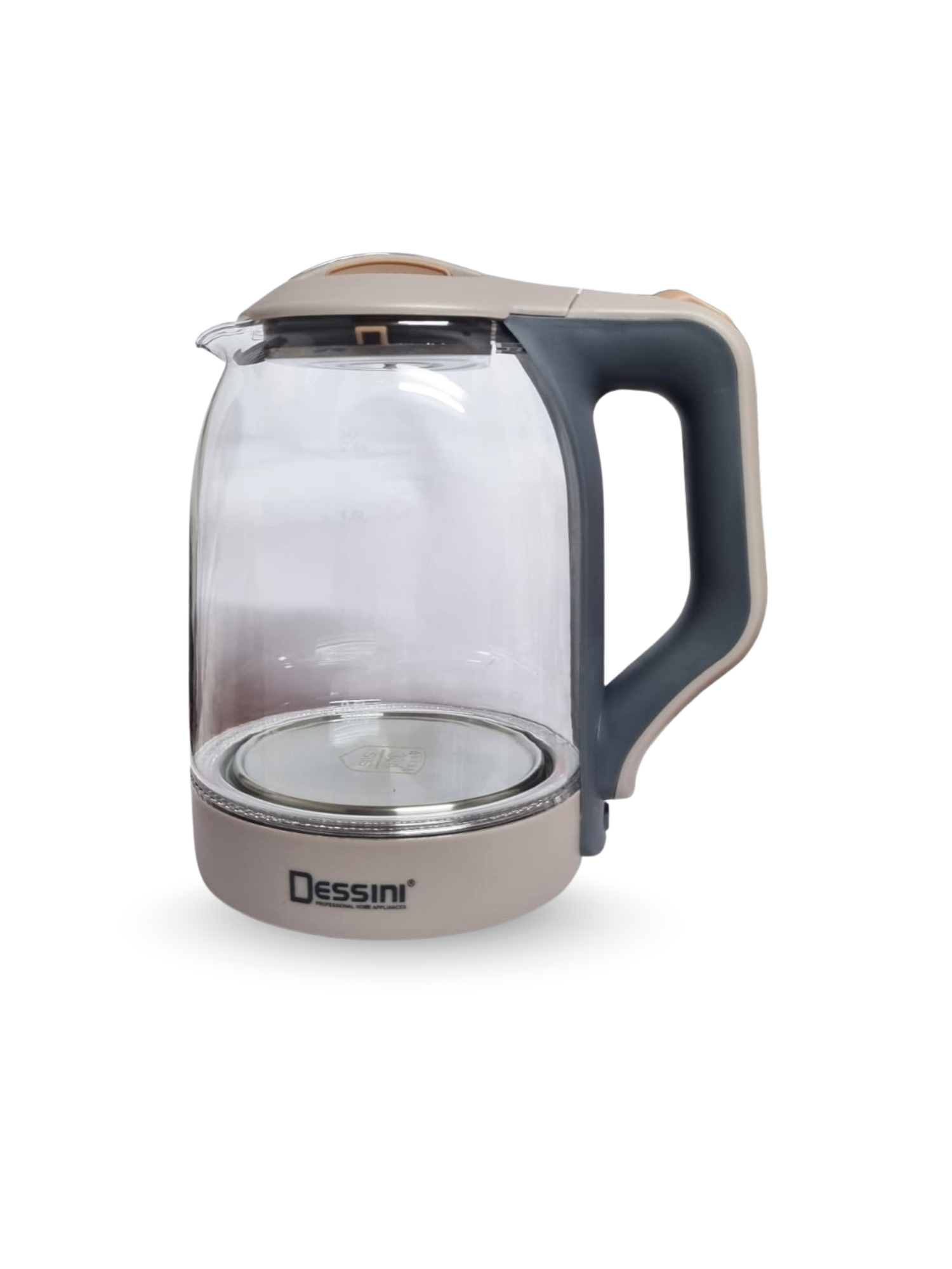 Dessini Electric Kettle DS-27SS 2.0L|2000W|Tempered Glass Body|Auto shut off|Light indication